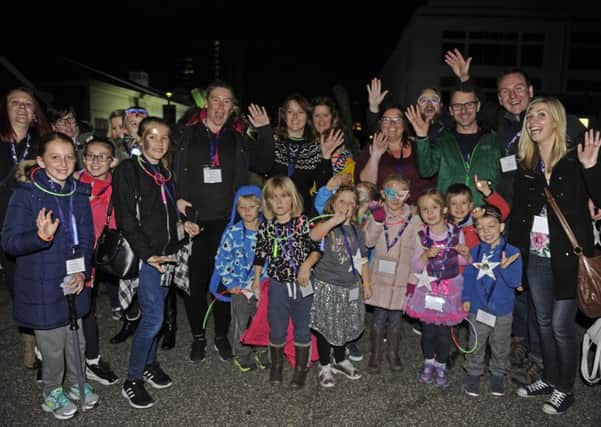 Families and supporters took part in the Rowans Hospice Starlit Walk at Portsmouth Historic Dockyard 
Picture: Ian Hargreaves (161268-5)