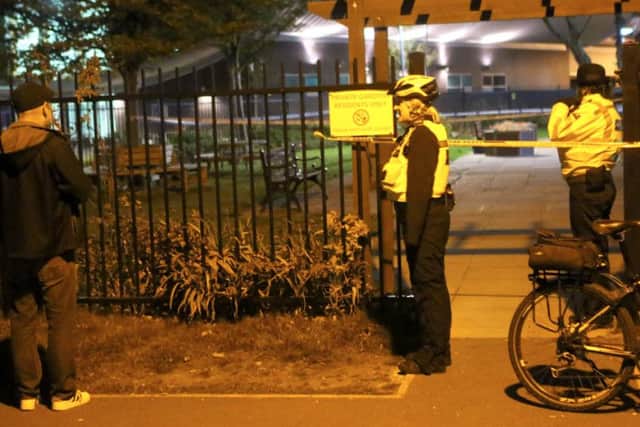 Police at the scene of a suspected stabbing in Somers Town, Portsmouth Picture: Jason Kay/UKNIP