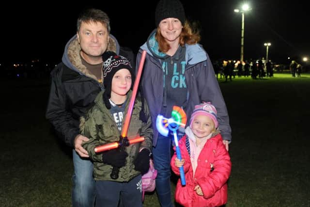 Sean Powell, 48, with his wife Karen, 40, and their children Ethan, seven, and Lily, three, from Gosport
Picture: Sarah Standing (161480-5970)