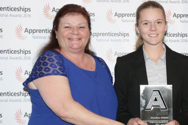Left, Zeena Cala, who works at the National Apprenticeship Service, with Nicole Covey, who works at IBM in Portsmouth