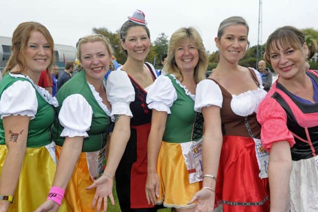 From left, the Gosport Roadrunners, Hayley Sparshott, Joanne Hopkins, Zoe Windsor, Wendy England, Lara Dent, Deb Swallow, Picture Ian Hargreaves (161270-3)