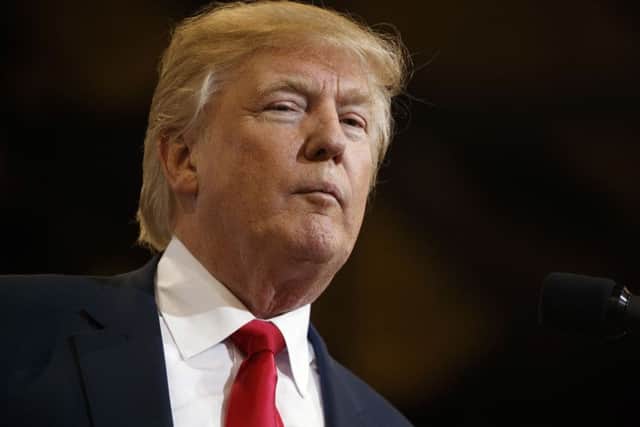 Republican presidential candidate Donald Trump