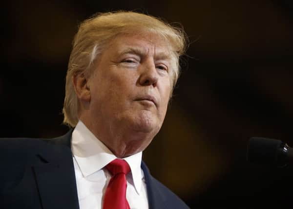 Republican presidential candidate Donald Trump