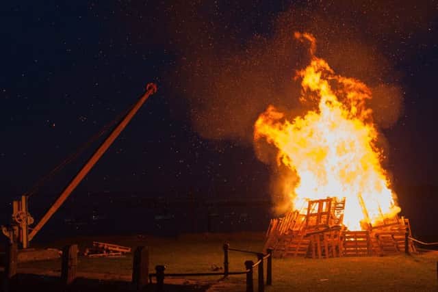 The Explosion Museum of Naval Firepower's bonfire Picture: Keith Woodland (161489-004)