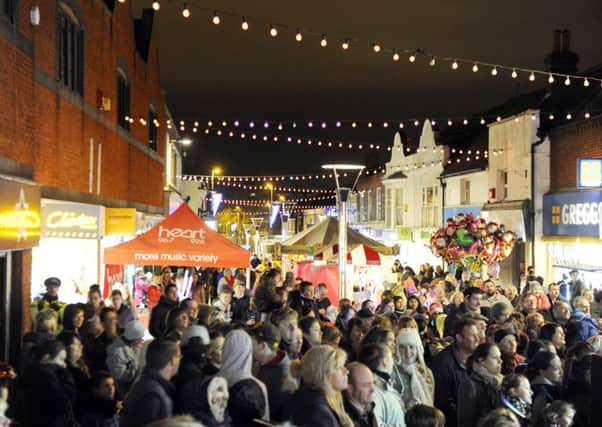 Switching on of Cosham High Street Christmas lights in 2012