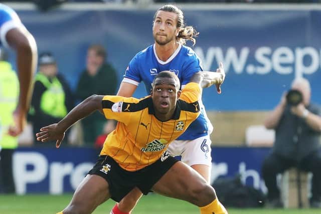Blues defender Christian Burgess impressed Pompey legend Alan Knight in the win at Cambridge United   Picture: Joe Pepler