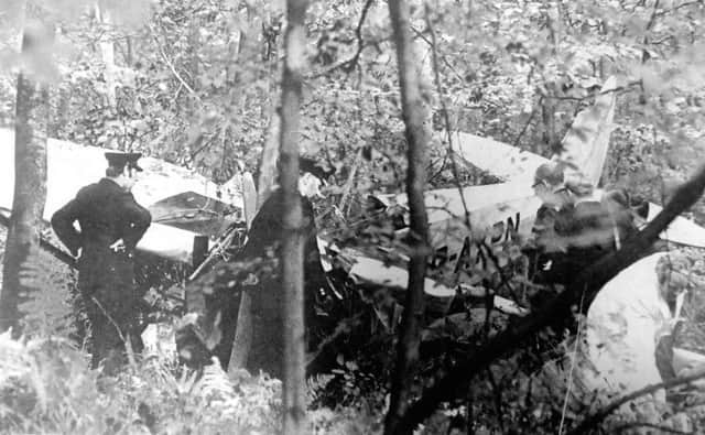 The wrecked plane in Queen Elizabeth Country Park (5234-2)