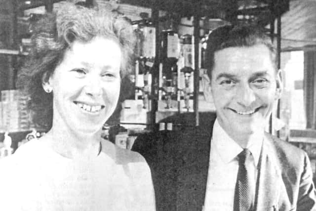 Shirley and Peter Oliver, mine hosts at The Pompey