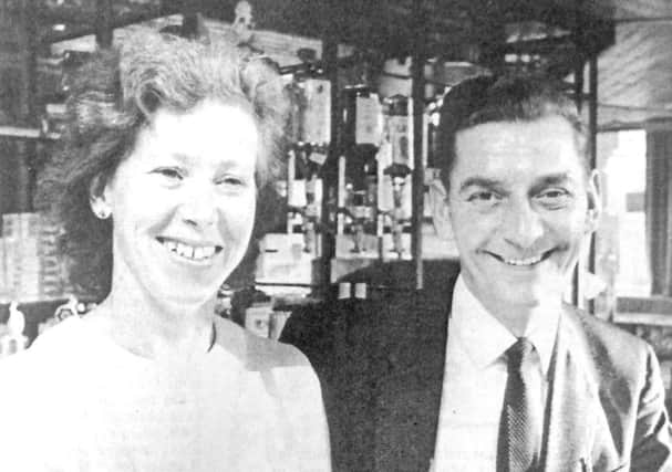 Shirley and Peter Oliver, mine hosts at The Pompey