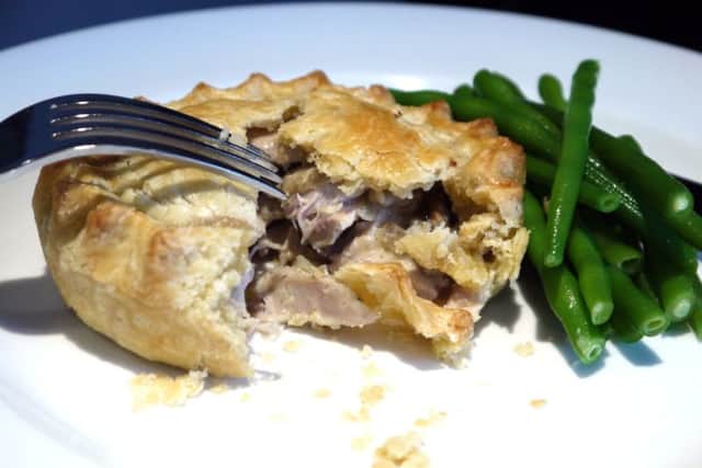 Chicken and mushroom pie