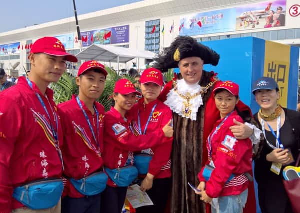 Lord Mayor of Portsmouth, Councillor David Fuller at the Zhuhai air show in China