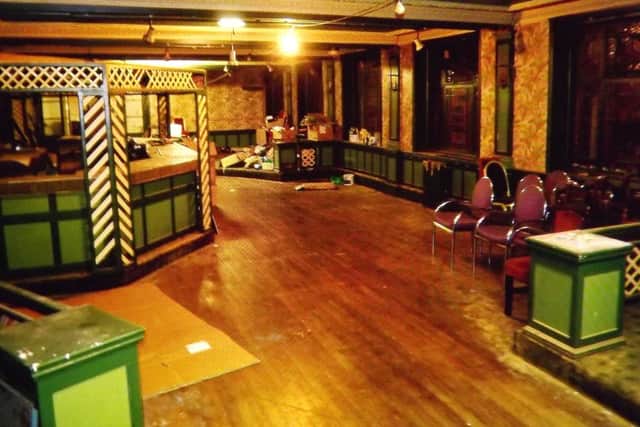 Eddie took one last  photograph of one of the nightclubs at Kimbells when it was no more than a wreck.