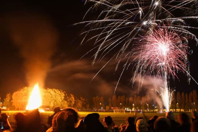 People enjoying the fireworks at the King George V playing fields Picture: Habibur Rahman (161517-474)