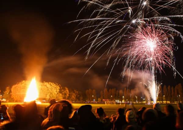 People enjoying the fireworks at the King George V playing fields Picture: Habibur Rahman (161517-474)