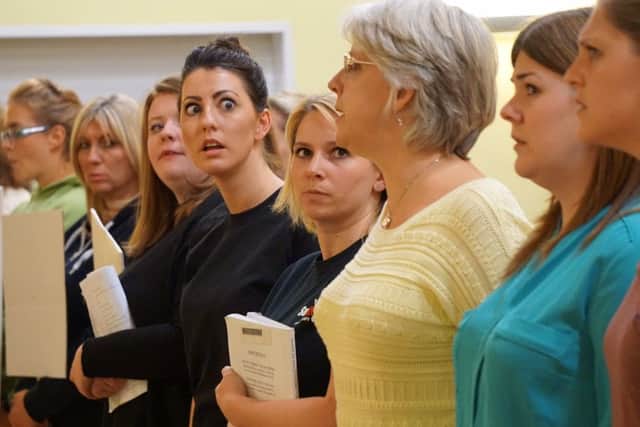 SDMS in rehearsal for Made in Dagenham