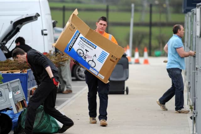 The Waterlooville Household Waste Recycling Centre, shortly after it opened in 2014