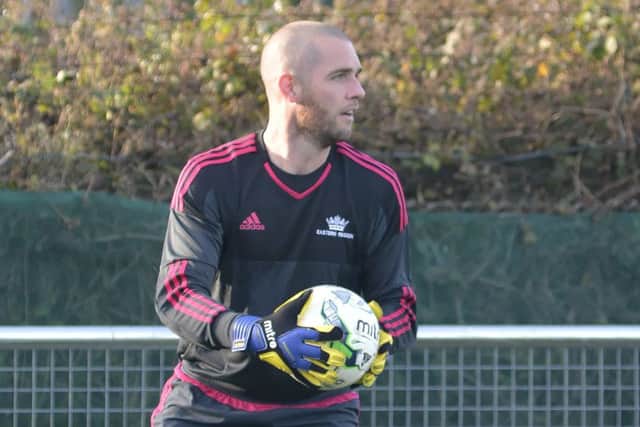 Moneyfields goalkeeper Matt Shortt    Picture: Neil Marshall