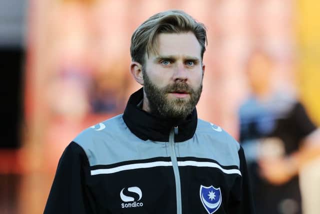 Pompey Academy coach Mikey Harris    Picture: Joe Pepler