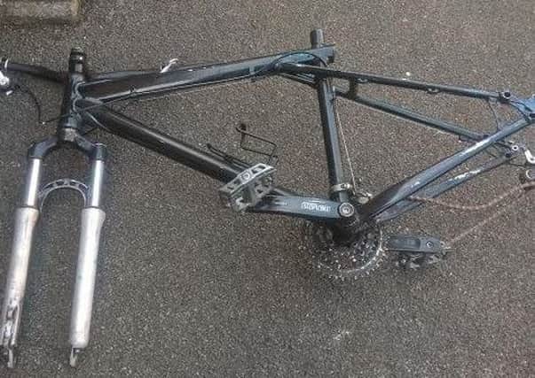 Bike frames recovered by police in a raid at an address in Little Southsea Street.