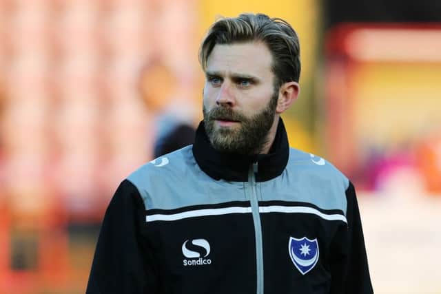 Pompey Academy coach Mikey Harris    Picture: Joe Pepler