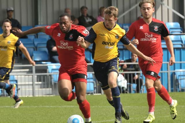 Warren Bentley missed a penalty in Gosport Borough's 1-1 draw with Welling Picture: Mick Young