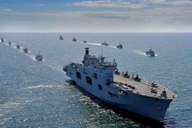 Helicopter carrier HMS Ocean during Exercise Baltops 2015
