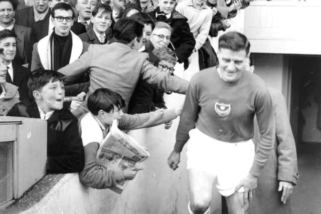 Jimmy Dickinson makes his way out of the tunnel at Fratton Park during his playing days