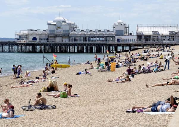The water quality at Southsea Beach has been rated as 'excellent' by the Environment Agency Â© Solent News & Photo Agency UK