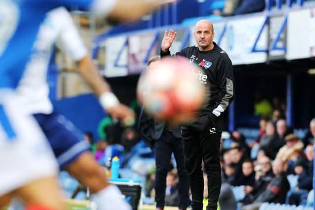 Paul Cook has made eight changes to his side following Saturday's Cup defeat to Wycombe Picture: Joe Pepler