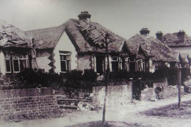 Portchester did not escape. This was 131 to 143 The Crossway after the night of April 26/27, 1944