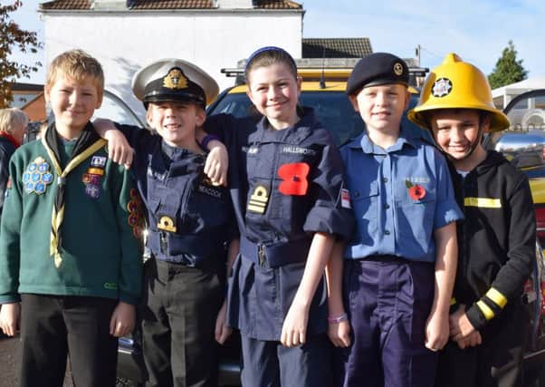 Pupils from Hazelworth Primary School in Mayfield Road, Gosport, dressed up for Heroes Day

Picture: Loughlan Campbell