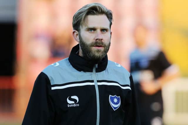 Pompey Academy coach Mikey Harris        Picture: Joe Pepler