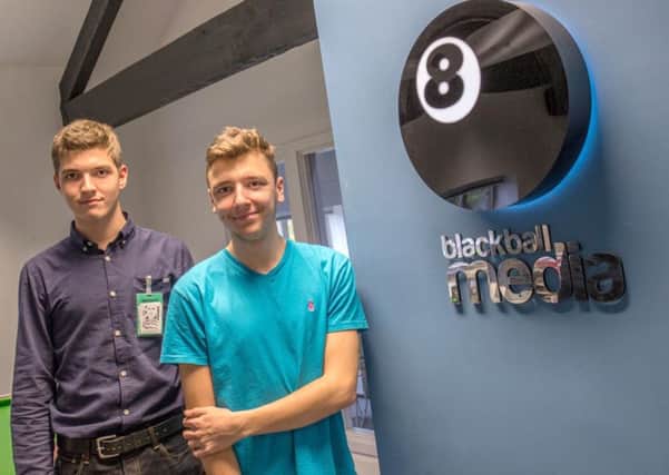 Tristan Shale-Hester, left, and Robbie Murrell have taken up  apprenticeships at Baize Group in Gosport