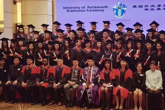 The University of Portsmouth's Hong Kong graduation ceremony