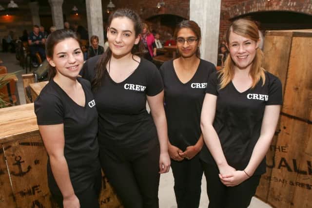 Staff, from left, Amy Thomas, Courtney Watson, Samba Russell and Lisa Ricketts Picture: Habibur Rahman