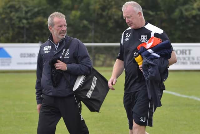 AFC Portchester boss Graham Rix, left    Picture: Neil Marshall