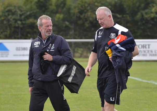 AFC Portchester boss Graham Rix, left    Picture: Neil Marshall