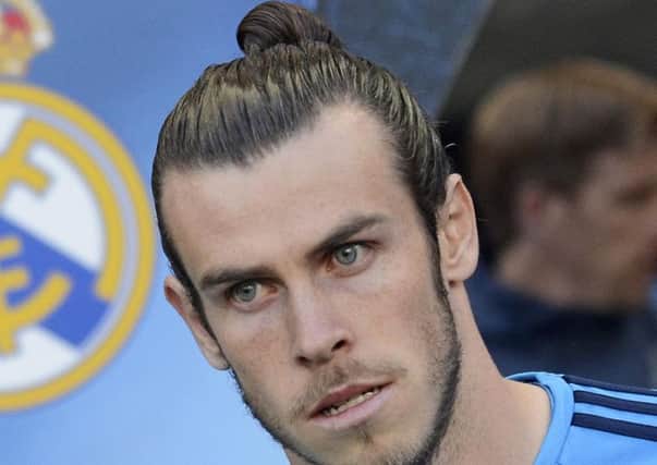 Gareth Bale sporting a man bun
