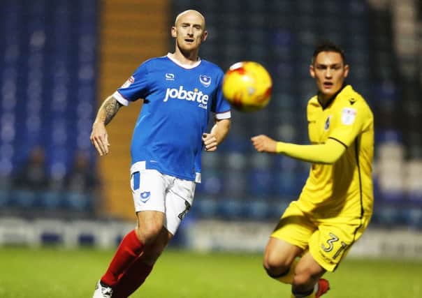 Drew Talbot in Checkatrade Trophy action against Bristol Rovers at Fratton Park Picture: Joe Pepler