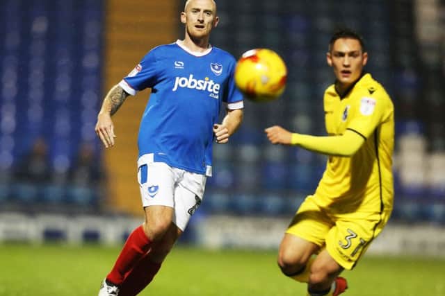 Drew Talbot in Checkatrade Trophy action against Bristol Rovers at Fratton Park Picture: Joe Pepler