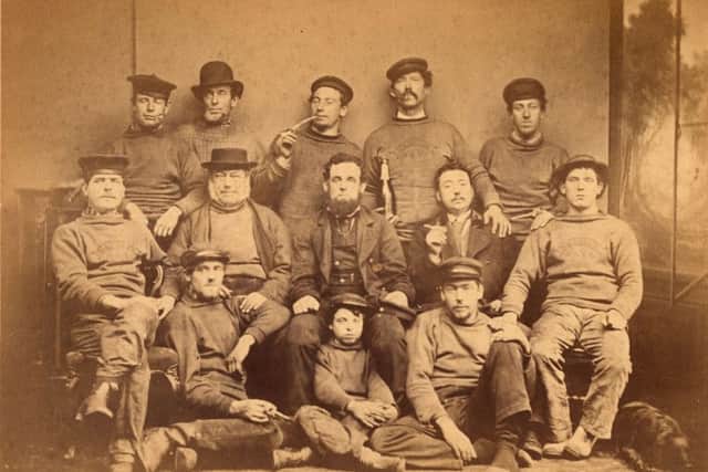 Tough-looking wherrymen pictured in 1843.  Businesses were passed down from father to son (Picture courtesy of Hampshire Cultural Trust)