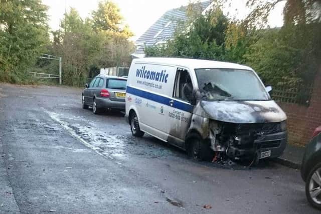 Picture: Craig Bethell Aftermath of arson attack in Blackthorn Drove Gosport November 11, 2016 Submitted via Facebook PPP-161111-225455001