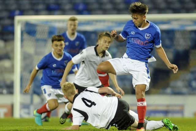 Jez Bedford competed the scoring for Pompey Academy against Yeovil this morning