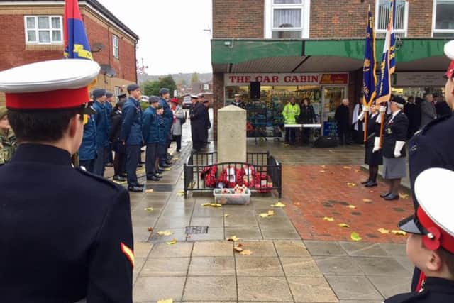 Service held in Portchester to mark Remberance Day, Picture submitted by Vicki Nightingale PPP-161211-165424001