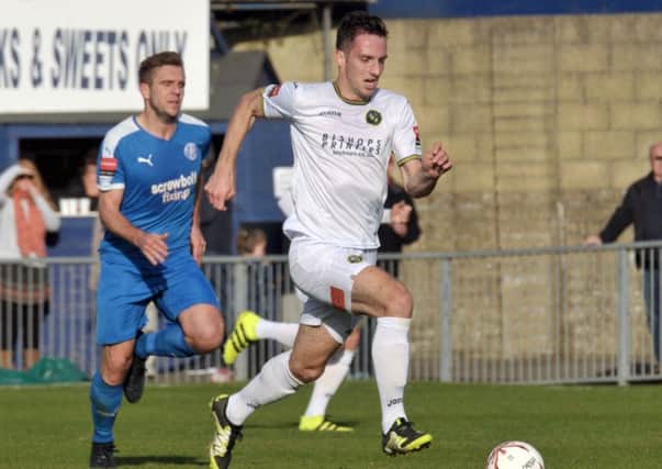 Jason Prior scored a hat-trick in the Hawks' 5-0 rout of Billericay Town