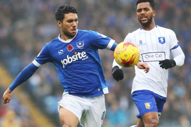 Danny Rose in action against Mansfield yesterday