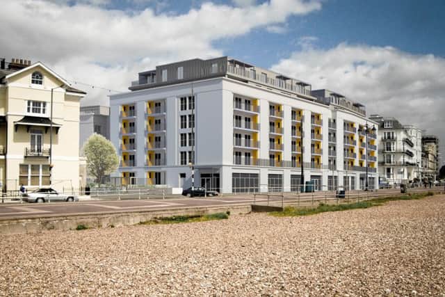 An artists impression of the new McCarthy and Stone retirement housing on South Parade, Southsea, due to open in 2017.