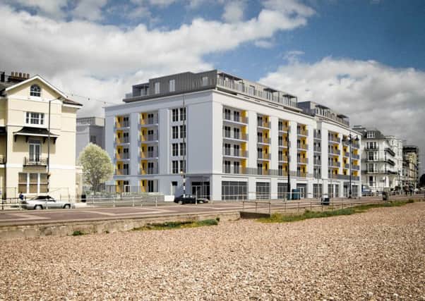 An artists impression of the new McCarthy and Stone retirement housing on South Parade, Southsea, due to open in 2017.