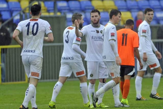 The Hawks put five goals past Billericay in the last round of the FA Trophy Picture: Ian Hargreaves