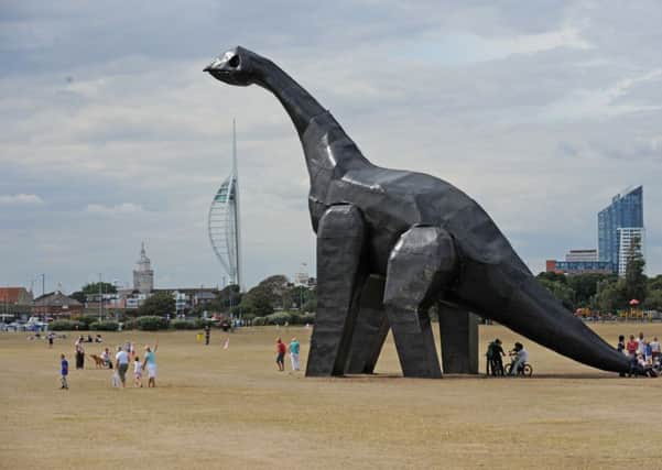 The dinosaur on Southsea Common - 

Picture: Malcolm Wells